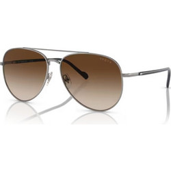 Vogue VO4290S 548/13 Ανδρικά Γυαλιά Ηλίου Aviator Κοκάλινα Ασημί με Καφέ Φακό