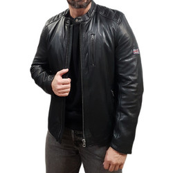 Pepe Jeans Jorah Ανδρικό Μπουφάν Δερμάτινο Μαύρο PM402618-999