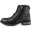 Jk London Ανδρικά Αρβυλάκια Δερμάτινα Μαύρα R526X4602002