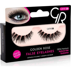 Golden Rose GRTK 08 Kit Βλεφαρίδες Ενιαίες Σετ με Κόλλα C21372 2τμχ