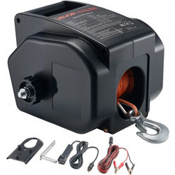 VEVOR Electric Boat Winch, 12V DC 300W, Reversible Electric Trailer Winch για σκάφη έως 900 kg, Power-in, Power-Out και Freewheel Operations για σκάφη με ενσύρματο τηλεχειριστήριο και μανιβέλα χειρός