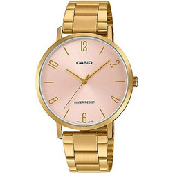 Casio Γυναικείο Ρολόι με Χρυσό Μεταλλικό Μπρασελέ LTP-VT01G-4BUDF