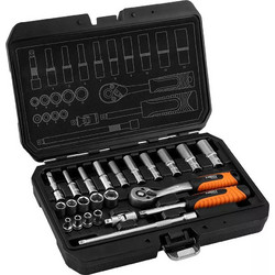 NEO TOOLS Καστάνια με καρυδάκια 1/4" σετ 23τεμ 10-231
