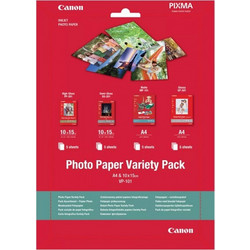Paper Canon VP-101 Photo Variety Pack 4x6" and A4 - 20 Sheets - Canon