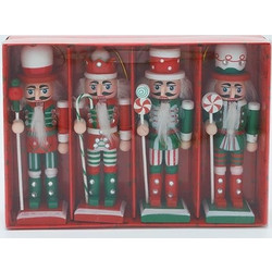 ΚΑΡΥΟΘΡΑΥΣΤΗΣ, ΚΟΚΚΙΝΟ ΠΡΑΣΙΝΟ CANDY, ΣΕΤ 4TMX, 5x13cm