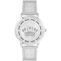 Juicy Couture Γυναικείο Ρολόι με Λευκό Δερμάτινο Λουράκι JC/1345SVSI