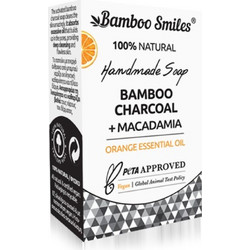 Bamboo Smiles Charcoal & Tee Tree Χειροποίητο Σαπούνι 100gr