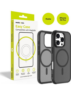 Θήκη iPhone 16 Pro Mobile Origin Hybrid MagSafe Matte Black