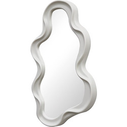 Καθρέπτης Liquid pp σε λευκή απόχρωση 26x2.7x39εκ