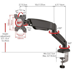 Βάση Οθόνης Γραφείου M121P.B Barkan 13" - 29"