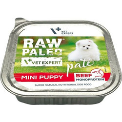 VetExpert Raw Paleo Pate Mini Puppy Monoprotein Pate with Beef 150gr
