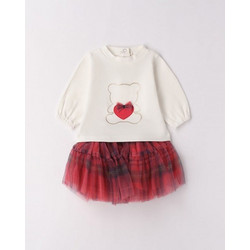 IDO LONG SLEEVED SET - 4.F124/00 - ΚΟΡΙΤΣΙ - OFF WHITE