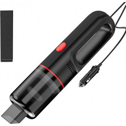 Φορητό Ηλεκτρικό Σκουπάκι Αυτοκινήτου - Vacuum Cleaner 65W Με Βύσμα Αναπτήρα - Μαύρο
