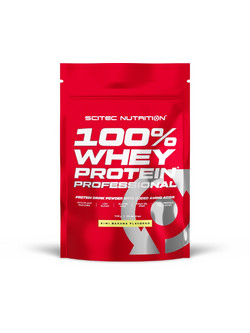 Scitec Nutrition 100% Whey Professional Banana Kiwi Πρωτεΐνη Ορού Γάλακτος Γράμμωσης Χωρίς Γλουτένη 500gr