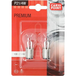 Carpoint Λάμπα Αυτοκινήτου Premium 12V P21/4W 2τμχ. (0760104)