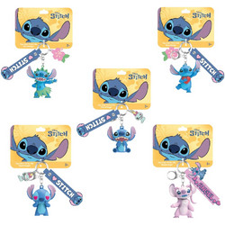 STITCH - Display of 25pc 3D Foam Keychain - 5 Models