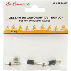 Kit Βαλβιδας Ποδηλατου Dunlop Σετ 6ΤΕΜ
