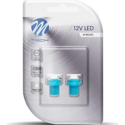 M-tech Bax LED Μπλε 12V 0,24W 2τμχ