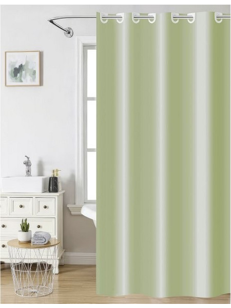 Κουρτίνα Μπάνιου (180x200) Light Khaki Nima Home Χακί 180x200