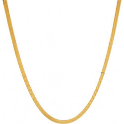 Ro Accessories Γυναικείο κολιέ χρυσή αλυσίδα snake 3mm NE148G Χρυσό