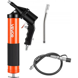 Πιστόλι λίπανσης VEVOR, υψηλής πίεσης 6000 PSI, κιτ πιστολιού λίπανσης βαρέως τύπου με λαβή πιστολιού και χωρητικότητα 0,4 L, περιλαμβάνει εύκαμπτο σωλήνα 45,7 cm, 1 άκαμπτο σωλήνα προέκτασης και 2 επ