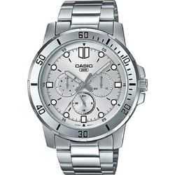 Casio Ανδρικό Ρολόι με Ασημί Μεταλλικό Μπρασελέ MTP-VD300D-7E