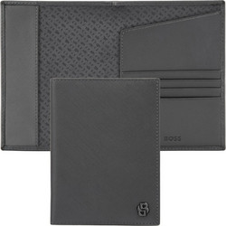 BOSS Θήκη Διαβατηρίου από δέρμα Grey HLP526H