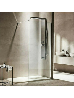 Tema Free Walk - In Διαχωριστικό Ντουζιέρας 80x195cm Clear Glass Chrome