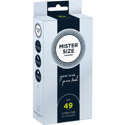 My.Size 49mm Mister Size Προφυλακτικά Λεπτά με Λιπαντικό 10τμχ