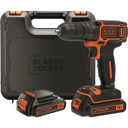 Black & Decker BDCDC18KB Δραπανοκατσάβιδο Μπαταρίας 18V 2x1.5Ah