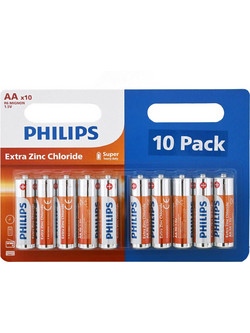 Philips Longlife Zinc Chloride AA 10τμχ