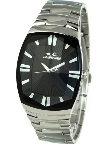 Chronotech Ανδρικό Ρολόι με Ασημί Μεταλλικό Μπρασελέ CT7065M-02M