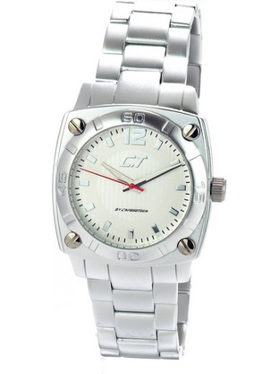 Chronotech Ανδρικό Ρολόι με Ασημί Μεταλλικό Μπρασελέ CC7079M-06M