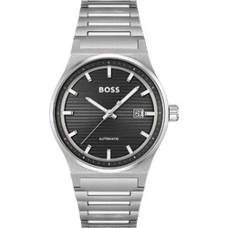Hugo Boss Candor Automatic Ανδρικό Ρολόι Αυτόματο με Ασημί Μεταλλικό Μπρασελέ 1514117