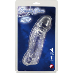 You2Toys Crystal Skin Sleeve with Ball Ring Κάλυμμα Επιμήκυνσης Πέους 19.5cm Clear