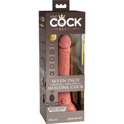 Pipedream King Cock Elite Vibrating Ρεαλιστικός Δονητής για Ζευγάρια με Τηλεχειριστήριο 21cm Flesh