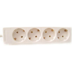 Πολύπριζο Jager P4 - 4x Schuko - Καλώδιο 1.5m - Λευκό P4