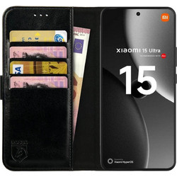 Rosso Element PU Πορτοφόλι Θήκη Black (Xiaomi 15 Ultra)