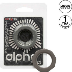 CalExotics Alpha Prolong Prismatic Ring Δαχτυλίδι Πέους Σιλικόνης 2.5cm Γκρι