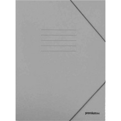 Φάκελος με λάστιχο Premioum prespan γκρι 25X35 (12813)