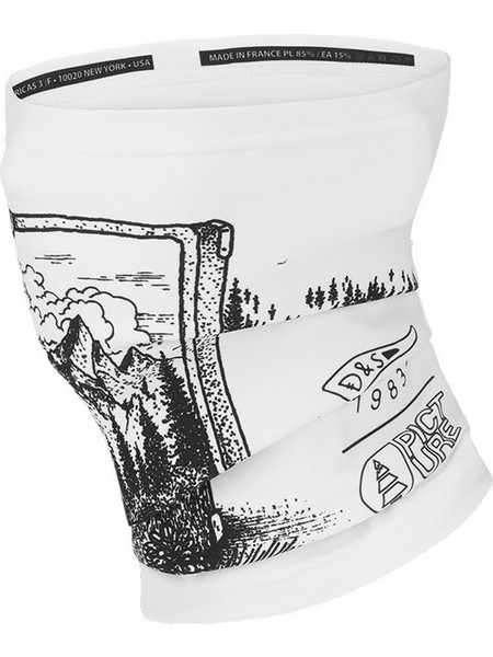 PICTURE Men Neckwarmer Dad & Son - WHITE/BLACK - NW198P-C