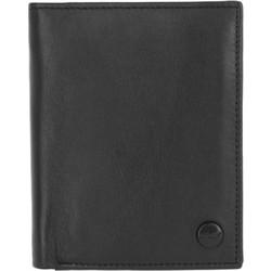 REELL Men Clean Leather Wallet - BLACK - R20F-CLEANLEAT-01