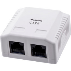 Lanberg outlet box RJ-45 White - (OU6-0002-W)