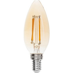 Λάμπα led Flame-shaped C35/E14/2W Φ3,5 Η9,9cm - Plastona