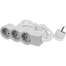 Legrand SurgeArrest 3 Outlets 1.5m Cable White/Grey