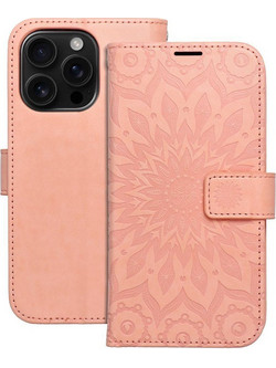 Θήκη κινητού Forcell Mezzo Book for iPhone 16 Pro Mandala Peach Fuzz