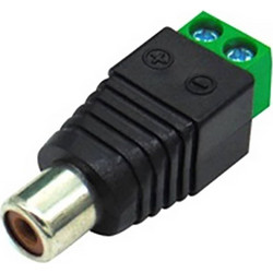 RCA ADAPTOR ΘΗΛΥΚΟ ΣΕ ΚΛΕΜΑ 2P JT-1270 JKG (ΣΕΤ ΜΕ 10)