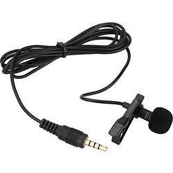 Μικρόφωνο Clip-On 3.5mm 1.5m Μαύρο POWERTECH CAB-J034
