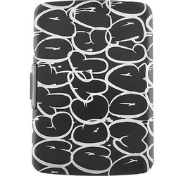 Ogon Design Smart Case V2 μαύρο Πορτοφόλι /Θήκη καρτών με λευκά μοτίβα 3760127772682