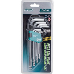 PROSKIT σετ κλειδιά Allen HW-229B σε σχήμα L, 9τμχ